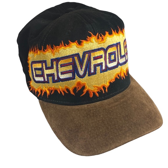 Vintage Chevy Flames Chevrolet Fire Baseball Cap - Picture 10 of 11